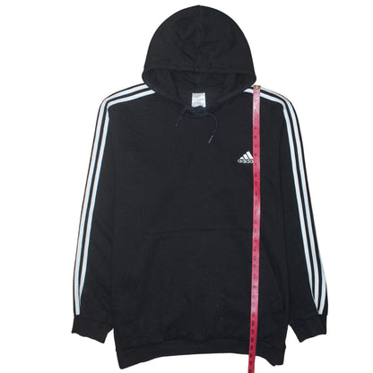 Mens UK Size L adidas Black Pullover Hoodie