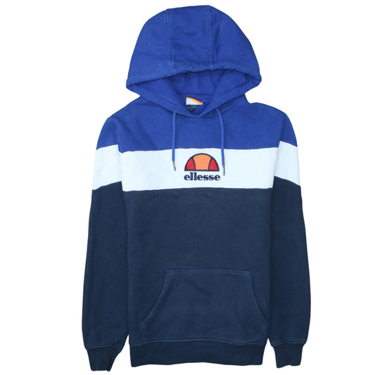 Mens UK Size S ellesse Blue Pullover Hoodie