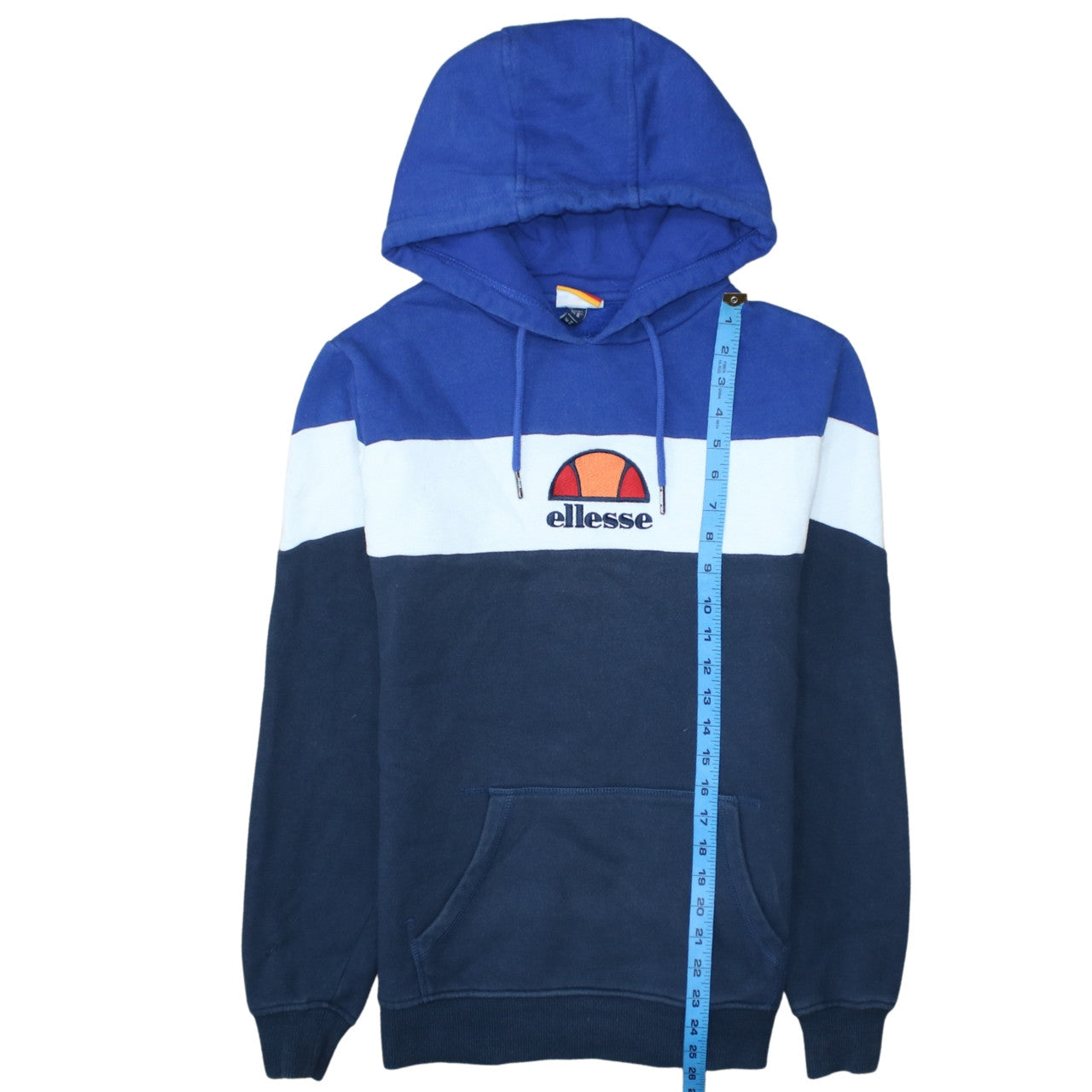 Mens UK Size S ellesse Blue Pullover Hoodie