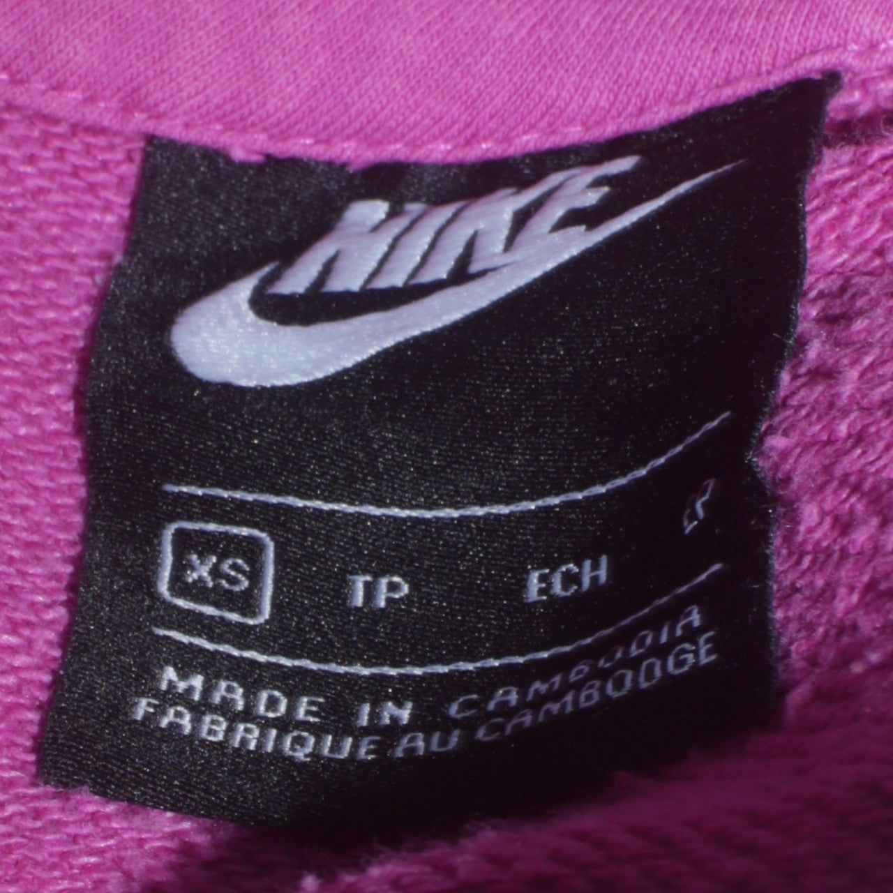 Womens UK Size XS Nike Pink Pullover Hoodie