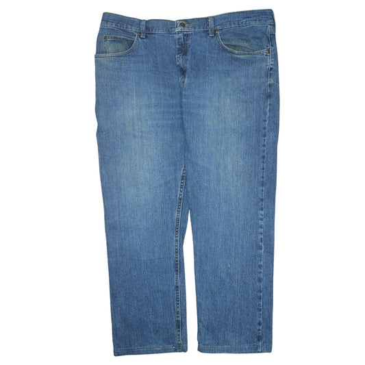 Mens UK Size L Lee Regular Fit Straight Blue Jeans