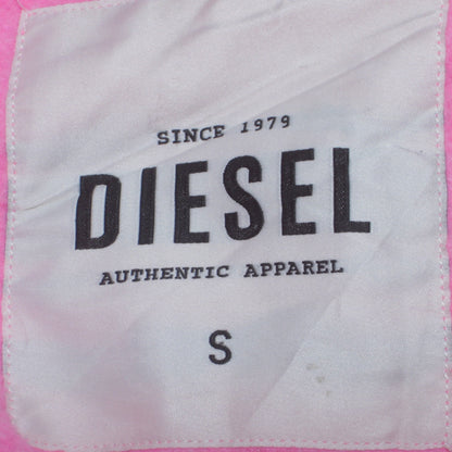 Womens UK Size S Diesel Pink Full Zip Hoodie