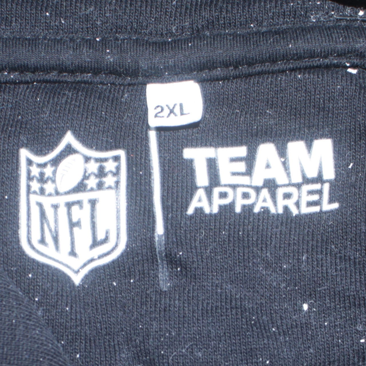 Mens UK Size 2XL NFL Team Apparel Black Pullover Hoodie