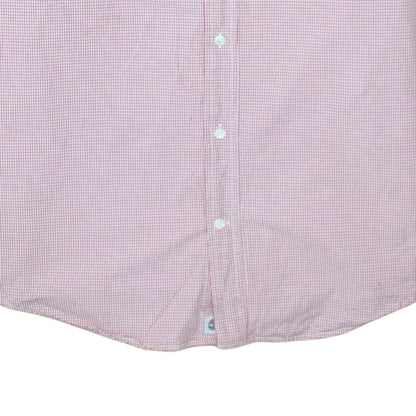 Timberland Men's Red Check Regular Fit Button-Down Cotton Shirt XL