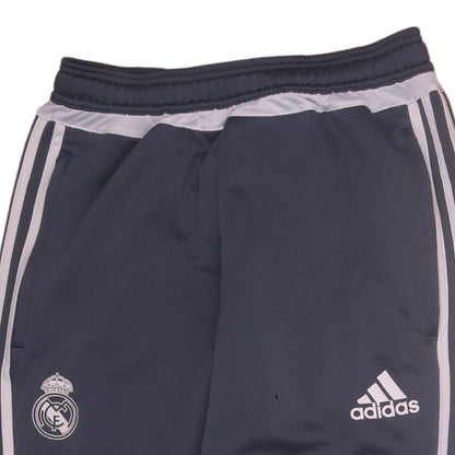 Adidas Men Black S Slim Fit Track Pants Real Madrid