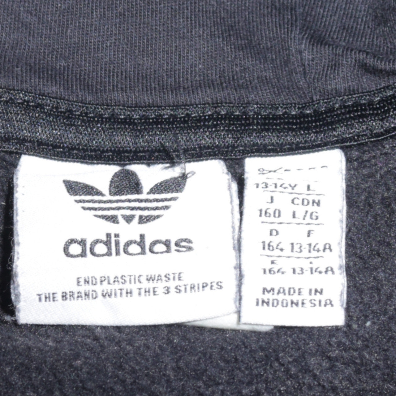 Teens UK Size 164 adidas Black Pullover Hoodie