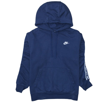 Womens UK Size M Nike Blue Pullover Hoodie