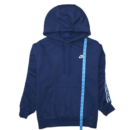 Womens UK Size M Nike Blue Pullover Hoodie
