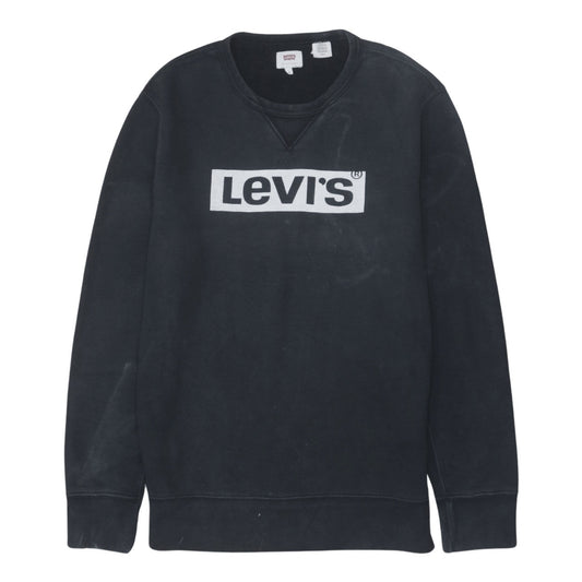 Mens UK Size S Levi's Black Pullover Sweatshirt