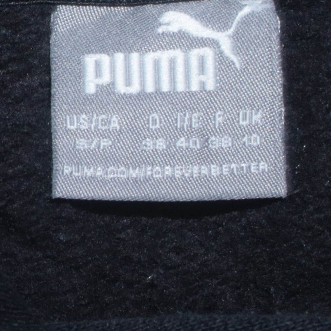 Womens UK Size 10 PUMA Black Pullover Hoodie