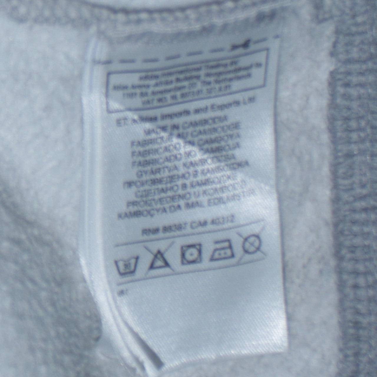 Womens UK Size 12 adidas Grey Full Zip Hoodie