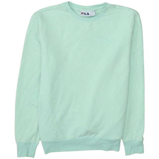 Womens UK Size S FILA Green Pullover Sweatshirt