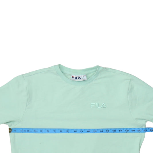 Womens UK Size S FILA Green Pullover Sweatshirt