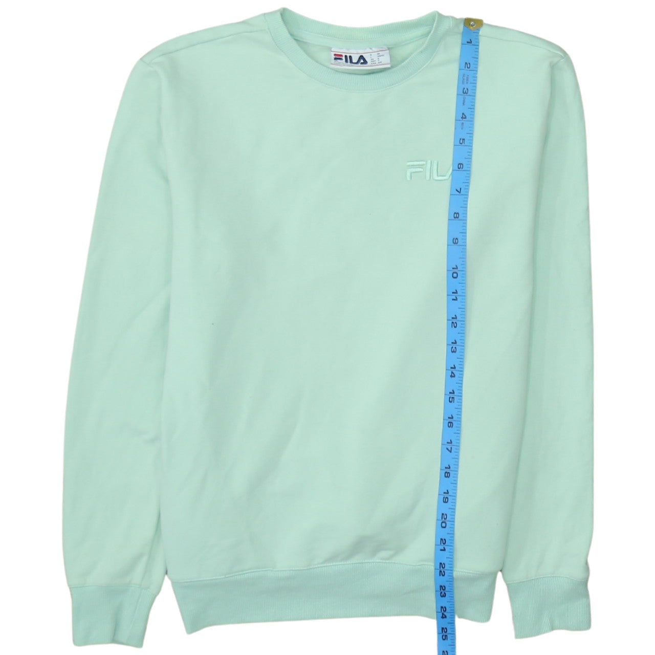 Womens UK Size S FILA Green Pullover Sweatshirt