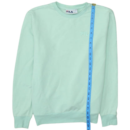 Womens UK Size S FILA Green Pullover Sweatshirt