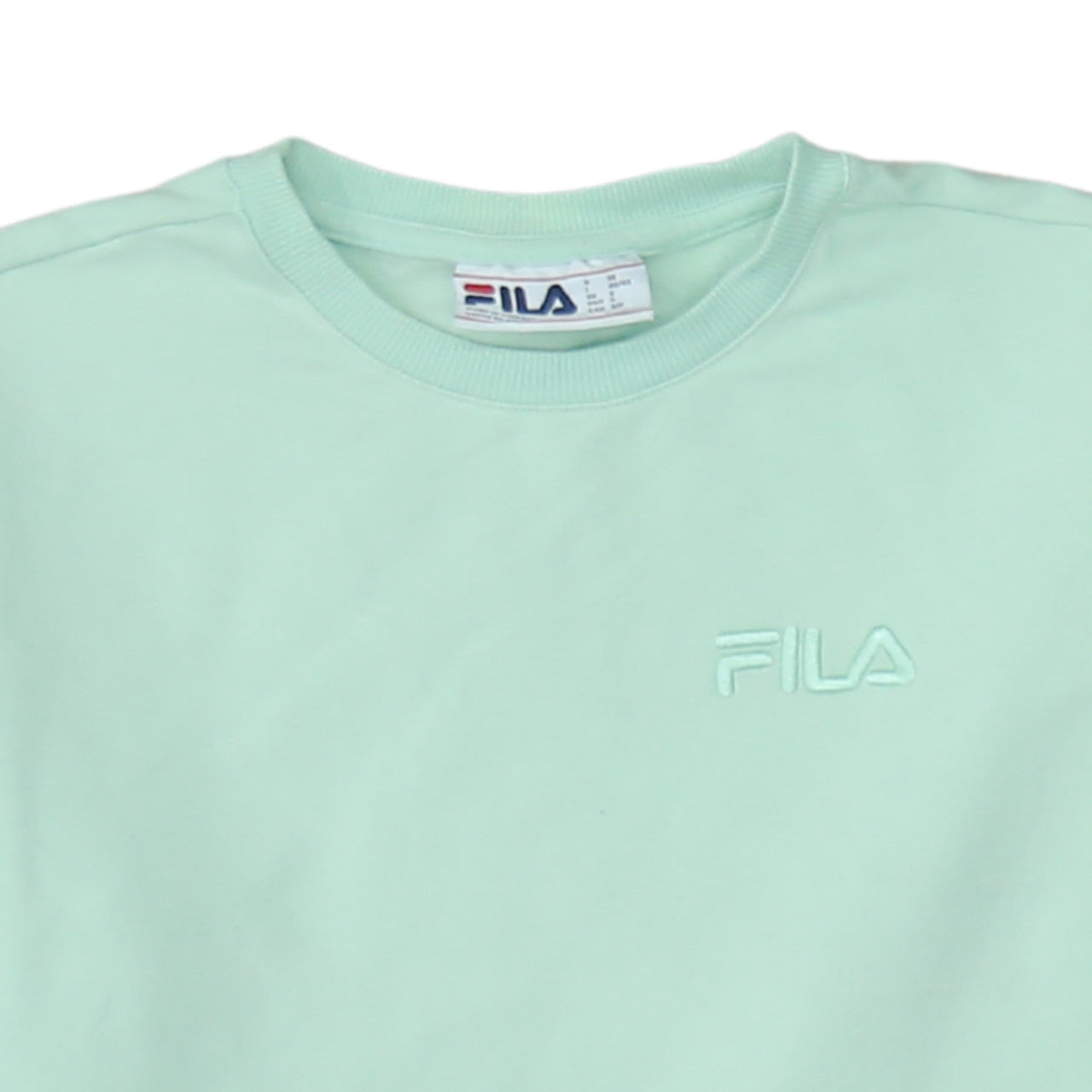 Womens UK Size S FILA Green Pullover Sweatshirt