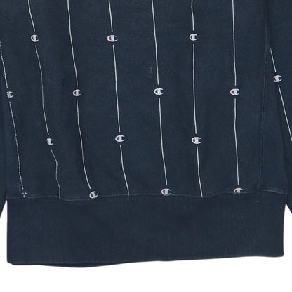 Mens UK Size L Champion Blue Pullover Sweatshirt
