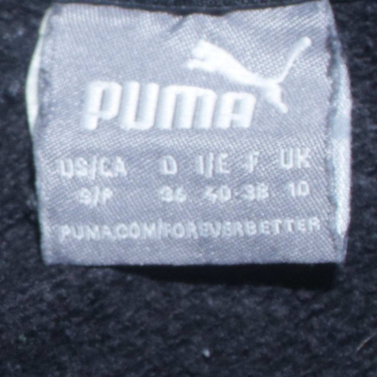 Womens UK Size 10 PUMA Black Pullover Hoodie