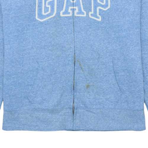Mens UK Size M Gap Blue Full Zip Hoodie