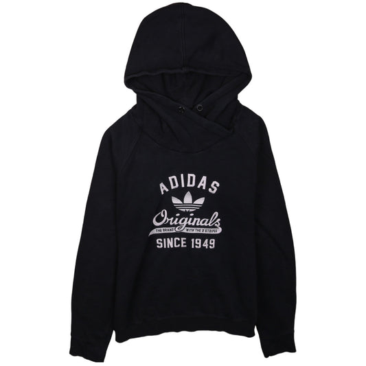 Womens UK Size 16 adidas Black Pullover Hoodie