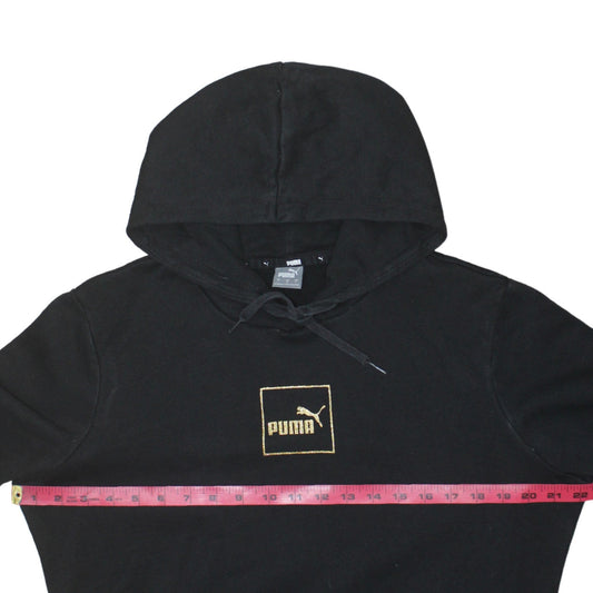 Womens UK Size L PUMA Black Pullover Hoodie