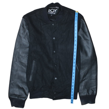 Womens UK Size L BOY London Black Varsity Jacket