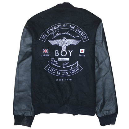 Womens UK Size L BOY London Black Varsity Jacket
