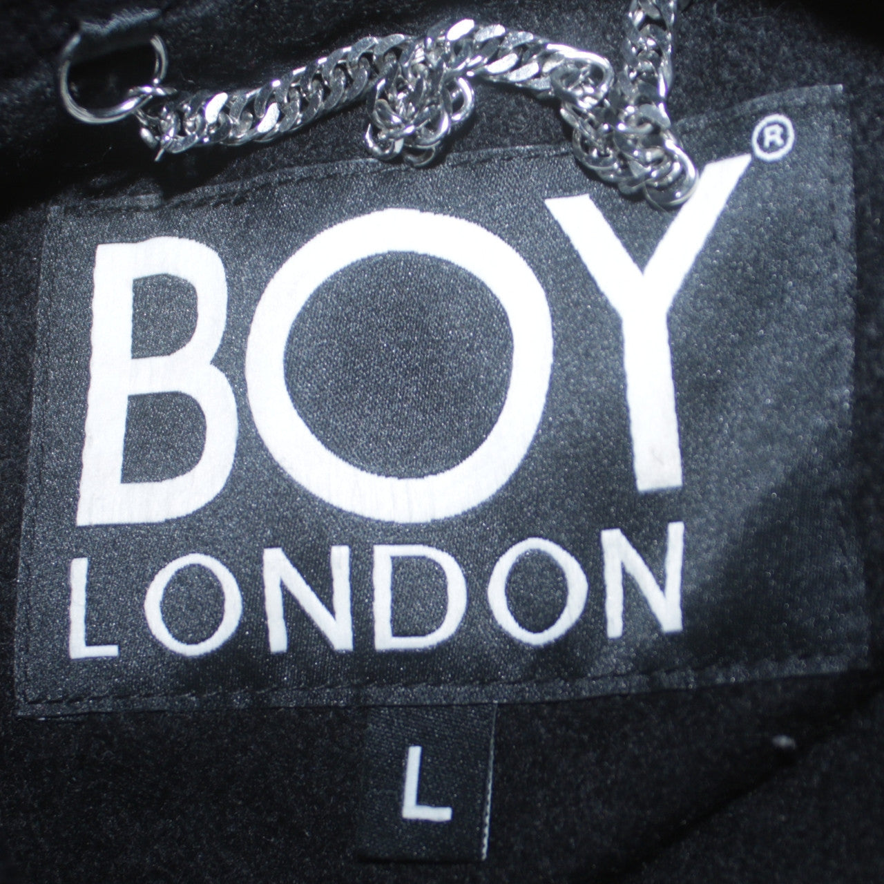 Womens UK Size L BOY London Black Varsity Jacket