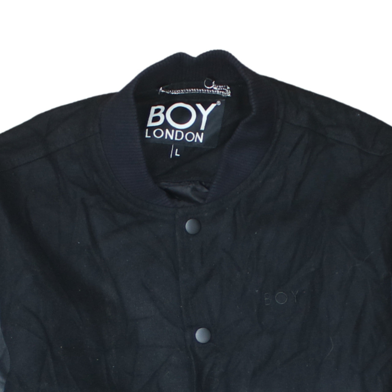 Womens UK Size L BOY London Black Varsity Jacket