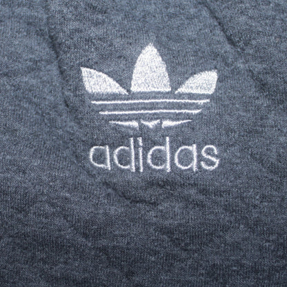 Adidas Boys Grey Full Zip Hoodie 13-14 Years Classic Sports Logo