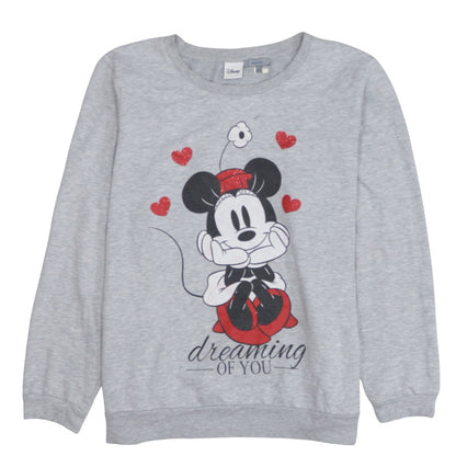 Womens UK Size 2XL Disney Grey Pullover Sweatshirt