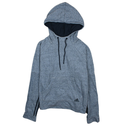 Womens UK Size M adidas Blue Pullover Hoodie