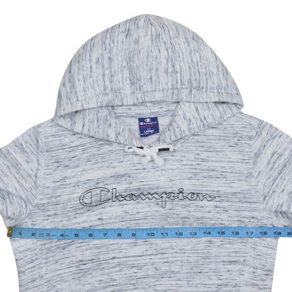 Womens UK Size L Champion Grey Pullover Hoodie