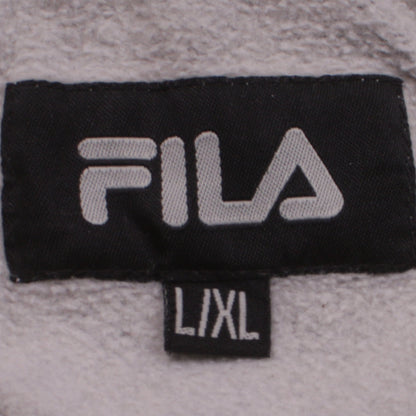 Womens UK Size L FILA Grey Full Zip Hoodie