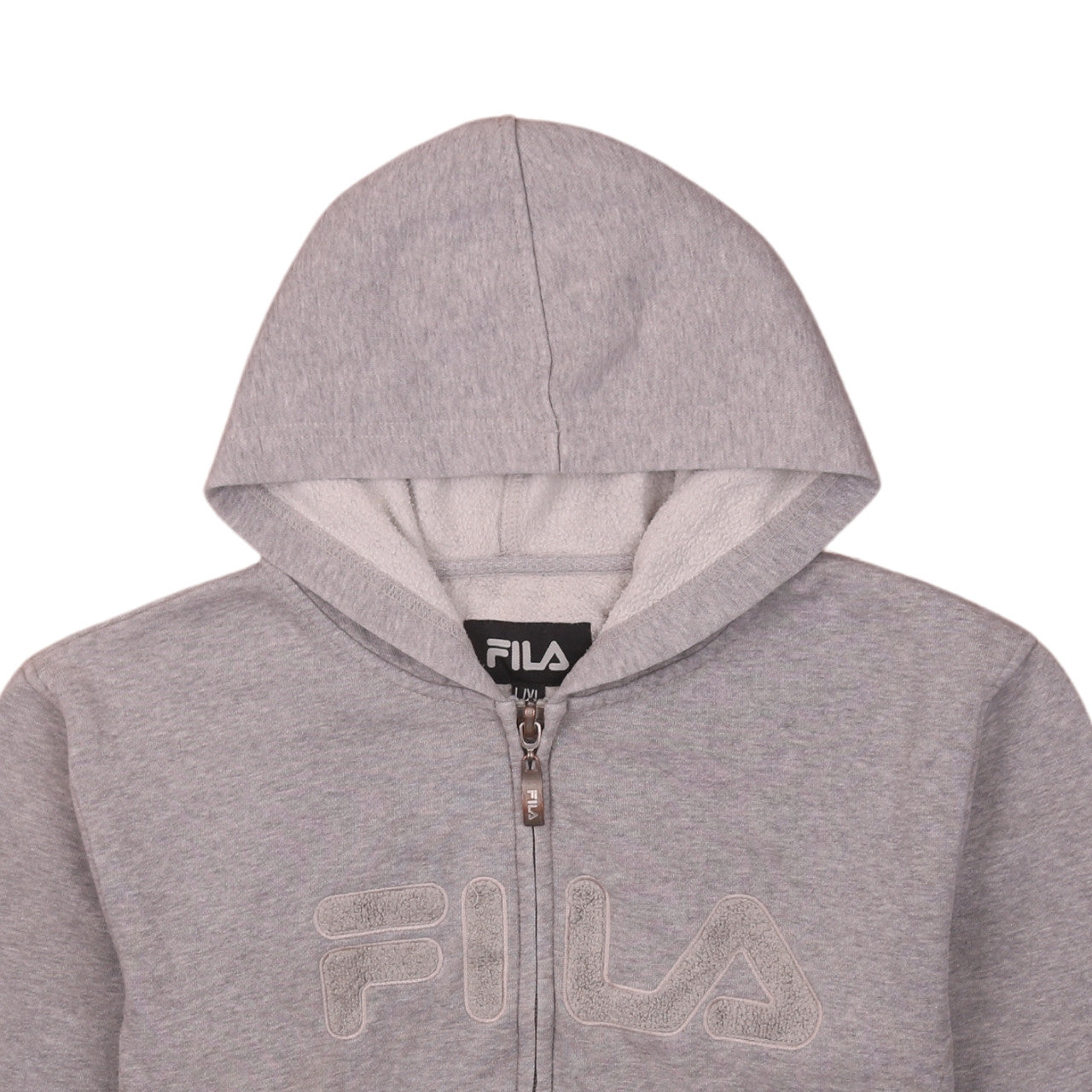 Womens UK Size L FILA Grey Full Zip Hoodie