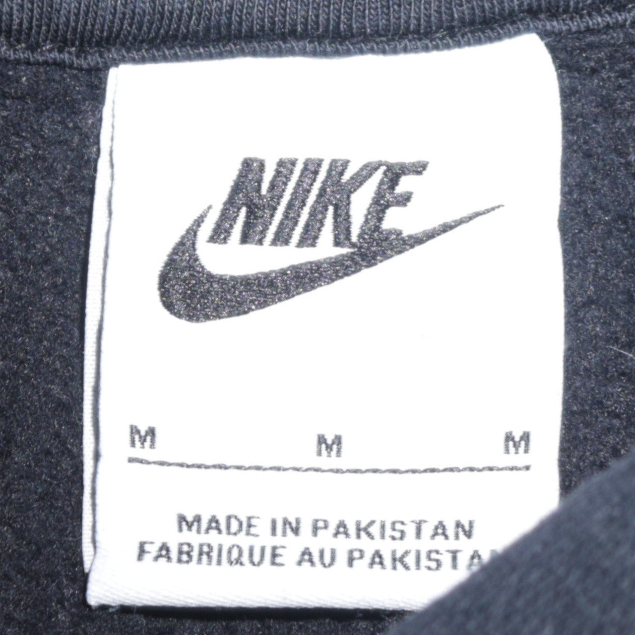 Mens UK Size M Nike Black Pullover Hoodie