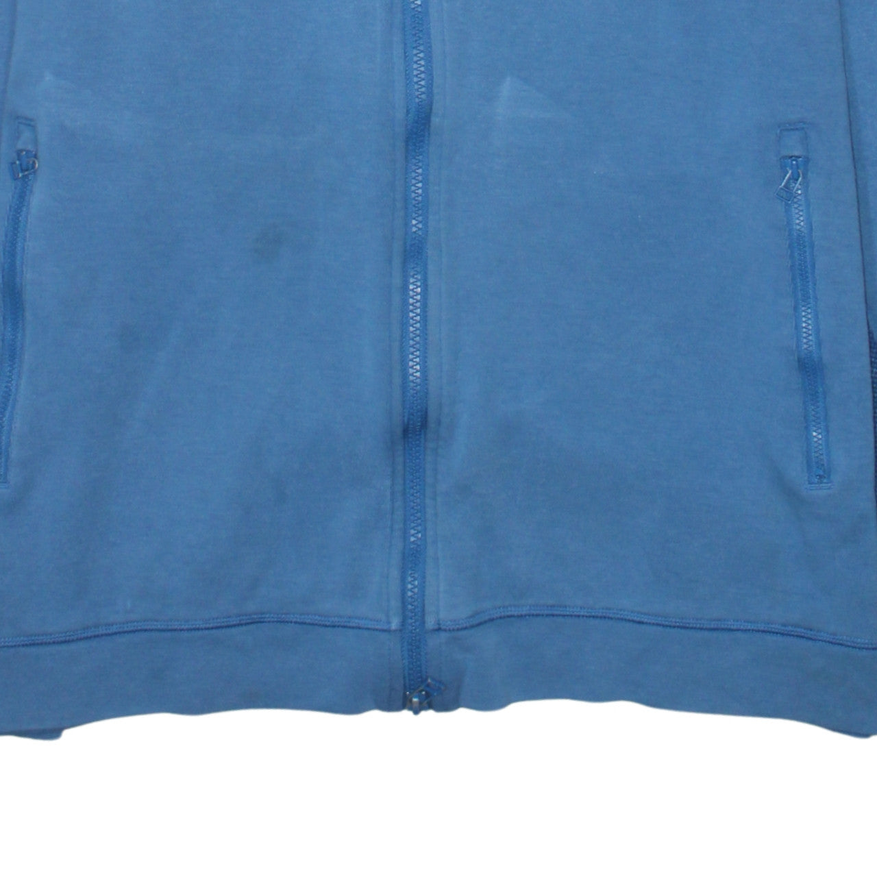 Mens UK Size L adidas Blue Full Zip Hoodie