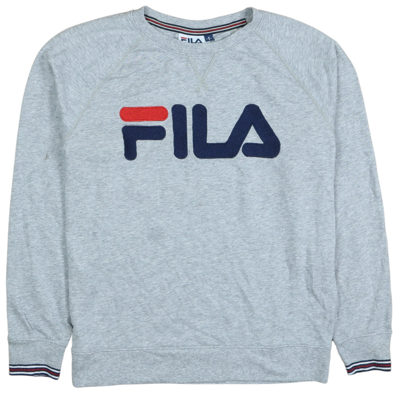 Mens UK Size S FILA Grey Pullover Sweatshirt