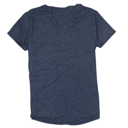 Tommy Jeans Mens Blue V-Neck Slim Fit Short Sleeve T-Shirt L