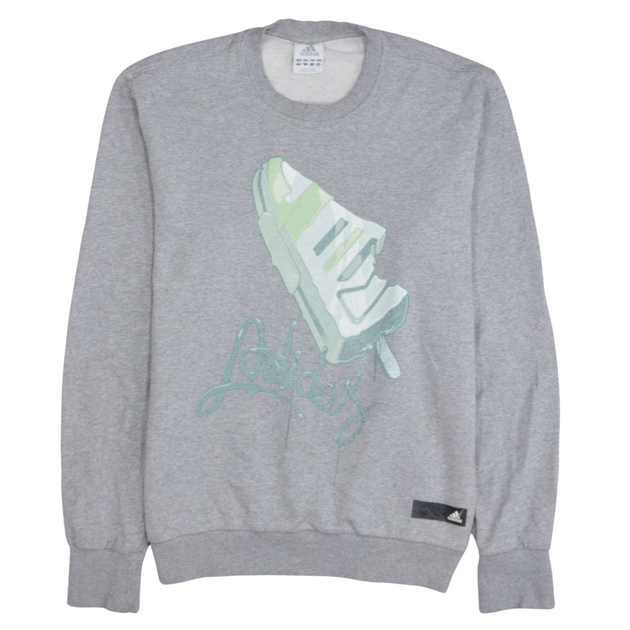 Mens UK Size M adidas Grey Pullover Sweatshirt