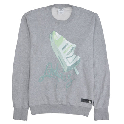 Mens UK Size M adidas Grey Pullover Sweatshirt