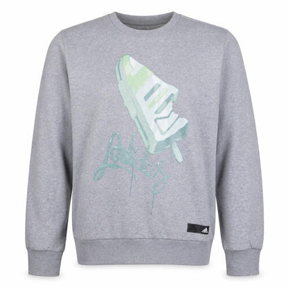 Mens UK Size M adidas Grey Pullover Sweatshirt