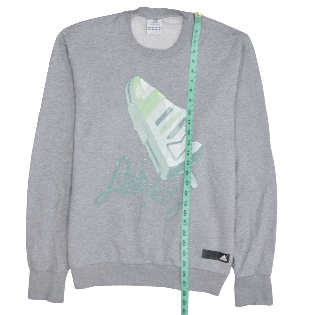 Mens UK Size M adidas Grey Pullover Sweatshirt