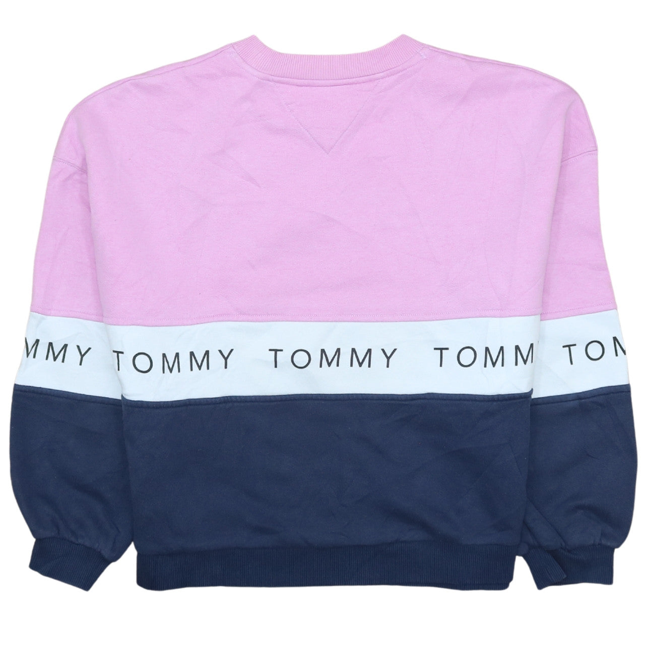 Womens UK Size S Tommy Jeans Multicoloured Pullover Sweatshirt