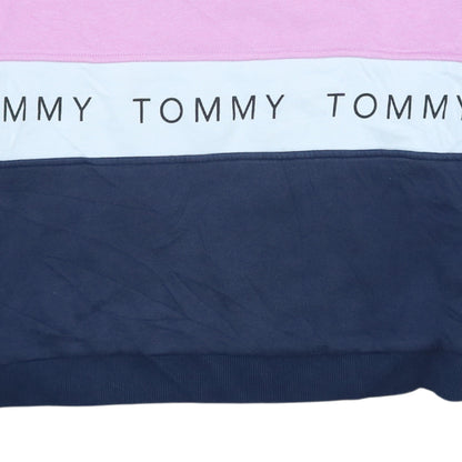 Womens UK Size S Tommy Jeans Multicoloured Pullover Sweatshirt