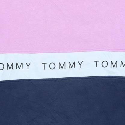 Womens UK Size S Tommy Jeans Multicoloured Pullover Sweatshirt
