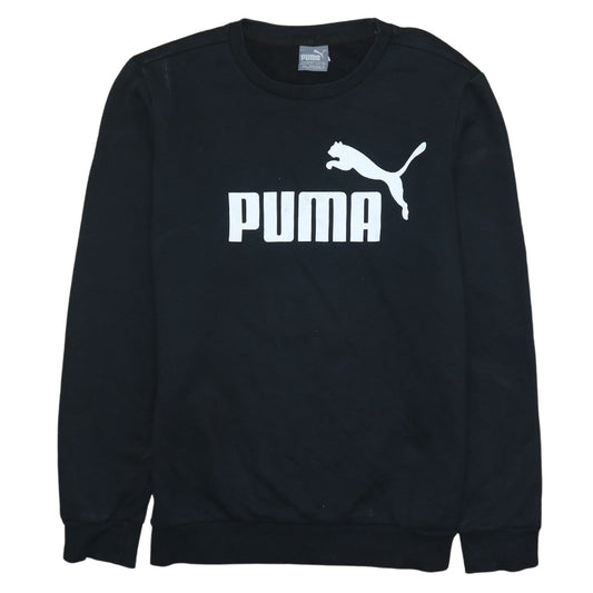 Womens UK Size S PUMA Black Pullover Sweatshirt