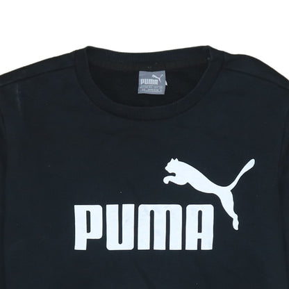 Womens UK Size S PUMA Black Pullover Sweatshirt