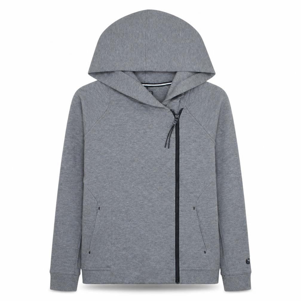 Womens UK Size S Nike Grey Full Zip Hoodie