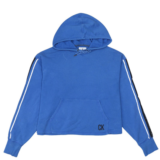 Womens UK Size M Calvin Klein Jeans Blue Pullover Hoodie